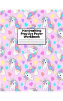 Handwriting Practice Paper Workbook