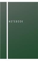 Notebook: Classic Green Blank Lined Journal Notebook (6 x9 inches) - 110 Pages(20 Classic)