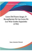 Leyes Del Fuero-Juzgo, O Recopilacion De Las Leyes De Los Wisi-Godos Espanoles (1792)