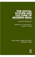 Social System and Culture of Modern India