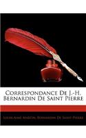 Correspondance De J.-H. Bernardin De Saint Pierre