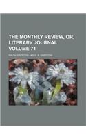 The Monthly Review, Or, Literary Journal Volume 71: (English)