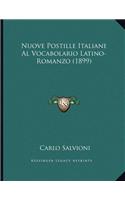 Nuove Postille Italiane Al Vocabolario Latino-Romanzo (1899)