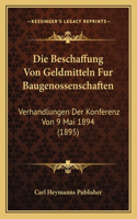 Die Beschaffung Von Geldmitteln Fur Baugenossenschaften