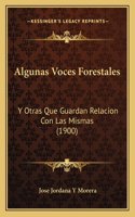 Algunas Voces Forestales