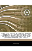 Articles on German Classical Violists, Including: Paul Hindemith, Johann Aegidus Bach, Roland Glassl, Karl Traugott Queisser, Walter Trampler, Franz Beyer (Musicologist), Hans Sitt, Tabea Zimmermann