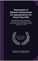 Department of Defense Authorization for Appropriations for Fiscal Year 2002