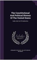 The Constitutional And Political History Of The United States