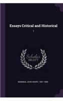 Essays Critical and Historical: 1