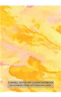 Cornell Notes Art Cover Notebook 160 Numbered Pages with Personal Index: Notebook for Cornell notes with Carolina Sunset watercolor cover - 7"x10" ideal for studying, includes guide to effective studying and learning
