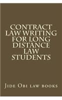 Contract Law Writing For Long Distance Law Students