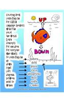 Coloring Book Learn English for Czech Language Speakers with Fish Color the Words Learn Concepts for Children for Everyone Who Wants to Learn English Up Down Right Left Diagonal Between Next to Within