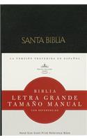 Biblia Letra Grande Tamano Manual Con Referencias-Rvr 1960: Reina-Valera 1960, negro, tapa dura, Biblia letra grande tamano manual con referencias / Black, Hardcover, Hand Size Giant Print Reference Bible