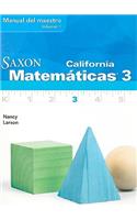 California Saxon Matematicas 3, Volumen 1