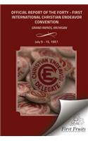 Official Report 41st Convention of the International Society of Christian Endeavor