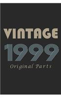 Retro Birthday - Vintage 1999 Notebook Original Parts Gift