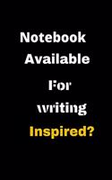 Notebook Available for Writing