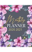 Monthly Planner 2020 2021: Two year Planner Weekly & Monthly Organizer Diary To Do List January to December 24 Month 104 Week