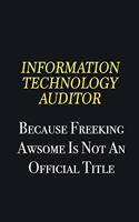 Information Technology Auditor because freeking awsome is not an official title: Writing careers journals and notebook. A way towards enhancement