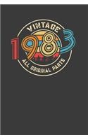 Vintage 1983 All Original Parts