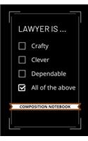 Lawyer is ... Crafty, Clever, Dependable