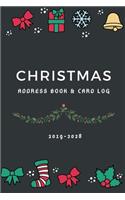 Christmas Address Book Card Log 2019-2028