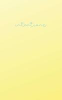 Intentions: Idea Notebook and Vision Journal - Minimalist Gradient Notebook Collection - Faded #1- Softcover Lined Journal - 200 pages(1 Lined Journals Notebooks Diaries)