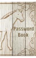 Password Book: : Horse image, Logbook To Protect Usernames and Passwords (Internet Password Book / Password Keeper Notebook)(22 Password Book)
