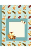Bullet Style Dot Grid Journal: Fox & Deer label Theme 8.5"x 11" 150 page DIY Planner Paperback(Dot Grid Bullet Journal - Bujo for Beginners)