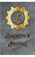Langston's Journal