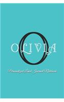 Olivia Personalized Lined Journal Notebook