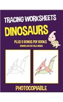 Tracing Worksheets (Dinosaurs)