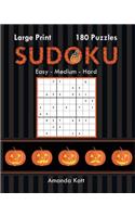 Large Print Sudoku Book 1 - Halloween Edition