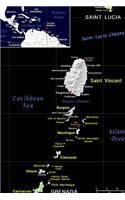 Modern Day Color Map of Saint Vincent and the Grenadines Journal