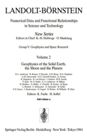 Geophysics of the Solid Earth, the Moon and the Planets