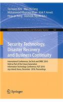 Security Technology, Disaster Recovery and Business Continuity