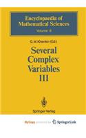 Several Complex Variables III
