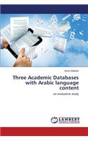 Three Academic Databases with Arabic language content