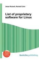 List of Proprietary Software for Linux: (English)