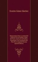 Memorandum Sobre La Actitud Del Gobierno De Los Estados-Unidos Del Norte-America En El Pacifico: Presentado a Las Cancillerias Del Plata Por La Legacion Peruana (Spanish Edition)