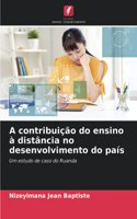A contribuição do ensino à distância no desenvolvimento do país