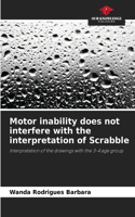 Motor inability does not interfere with the interpretation of Scrabble