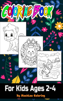 Coloring Book For Kids Ages 2-4: Draw 80+ Animals, Kids Coloring Books, 82 Pages, 8,5x11, Soft Cover, Glossy Finish by MachLou Coloring Books