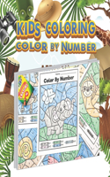 Kids Coloring Color By Number: color by number coloring book for kids, toddle, teen, and adults