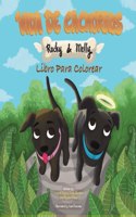 Vida de Cachorros Rocky y Molly Libro para colorear