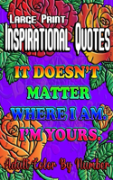 Large Print Inspirational Quotes Adult Color By Number