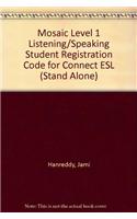 Mosaic Level 1 Student Registration Code for Connect ESL (Stand Alone)