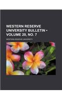 Western Reserve University Bulletin (Volume 20, No. 7)