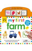 My First Play and Learn: Farm: A Fun Early Learning Book with 28 Reusable Play Pieces