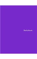 Sketchbook: Large Purple Drawing Book